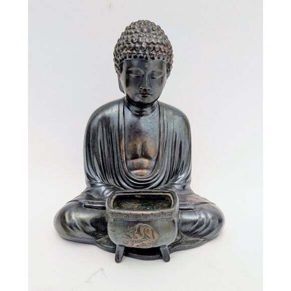 Buddhist Metal Incense Burner Religious Spiritual Great Buddha Kamakura, Japan - Picture 3 of 8